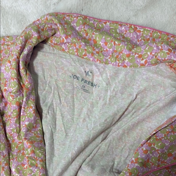 Floral Pink Women's Pajama Set - Picture 2 of 4